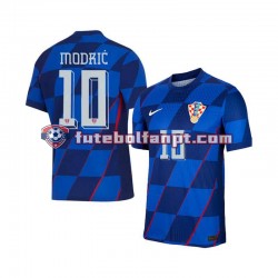 Camisola Alternativo Seleção Croata Luca Modric 10 Euro 2024 Manga Curta ,Homem