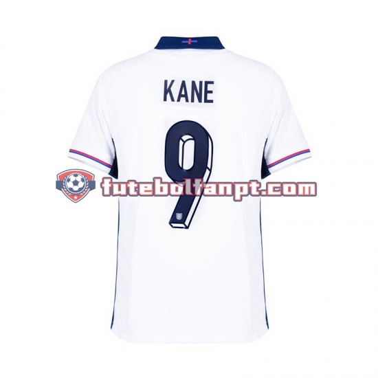 Camisola Principal Seleção Inglesa Branco Harry Kane 9 Euro 2024 Manga Curta ,Homem