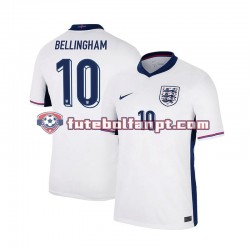 Camisola Principal Seleção Inglesa Branco Jude Bellingham 10 Euro 2024 Manga Curta ,Homem