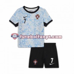 Camisola Alternativo Seleção Portuguesa Cristiano Ronaldo 7 Euro 2024 Manga Curta ,Criança