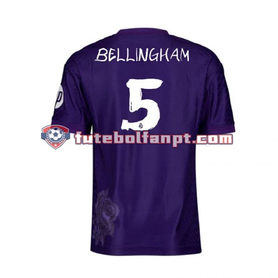 Camisola Alternativa (3ª) Real Madrid Roxo Jude Bellingham 5 Y-3 Época 2023/2024 Manga Curta ,Homem