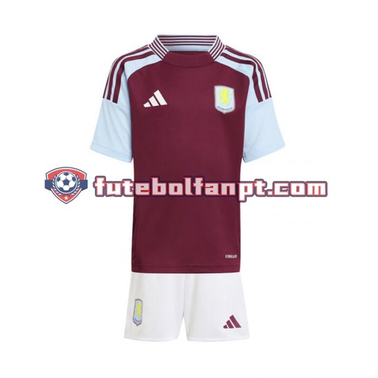 Camisola Principal Aston Villa Época 2024/2025 Manga Curta ,Criança