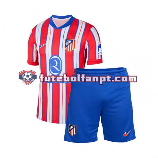 Camisola Principal Atlético Madrid Época 2024/2025 Manga Curta ,Criança