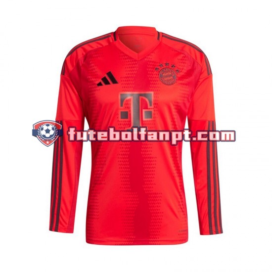 Camisola Principal Bayern de Munique Vermelho Época 2024/2025 Manga Comprida ,Homem