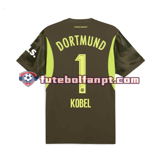 Camisola Alternativo Guarda-redes Borussia Dortmund Gregor Kobel 1 Época 2024/2025 Manga Curta ,Homem