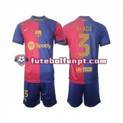 Camisola Principal FC Barcelona UCL Font Blade 3 Época 2024/2025 Manga Curta ,Criança