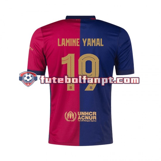 Camisola Principal FC Barcelona UCL Font Lamine Yamal 19 Época 2024/2025 Manga Curta ,Homem