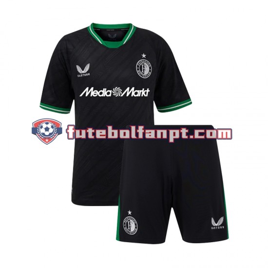 Camisola Alternativo Feyenoord Rotterdam Época 2024/2025 Manga Curta ,Criança