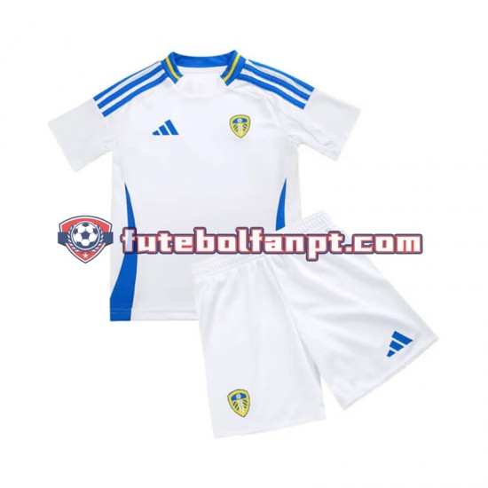 Camisola Principal Leeds United Época 2024/2025 Manga Curta ,Criança