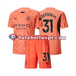 Camisola Alternativo Guarda-redes Manchester City Ederson Moraes 31 Época 2024/2025 Manga Curta ,Criança