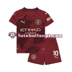 Camisola Alternativa (2ª) Manchester City Jack Grealish 10 Época 2024/2025 Manga Curta ,Criança