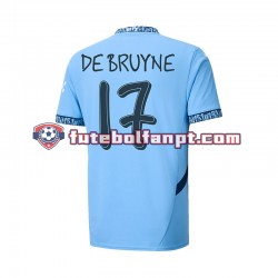 Camisola Principal Manchester City UCL Font DE BRUYNE 17 Época 2024/2025 Manga Curta ,Homem