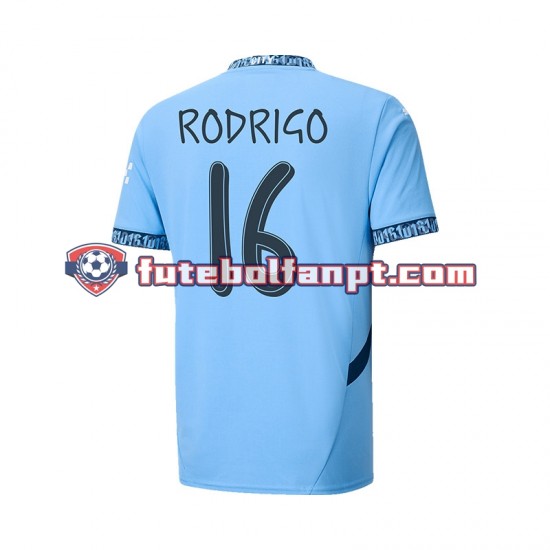 Camisola Principal Manchester City UCL Font RODRIGO 16 Época 2024/2025 Manga Curta ,Homem