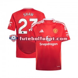 Camisola Principal Manchester United Vermelho Luke Shaw 23 Época 2024/2025 Manga Curta ,Homem