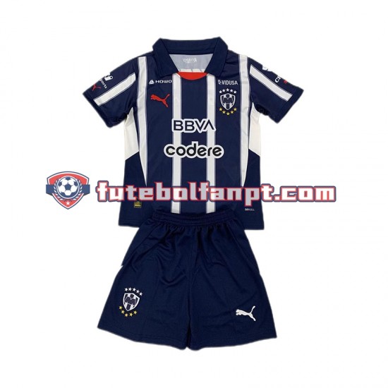 Camisola Principal Monterrey Época 2024/2025 Manga Curta ,Criança