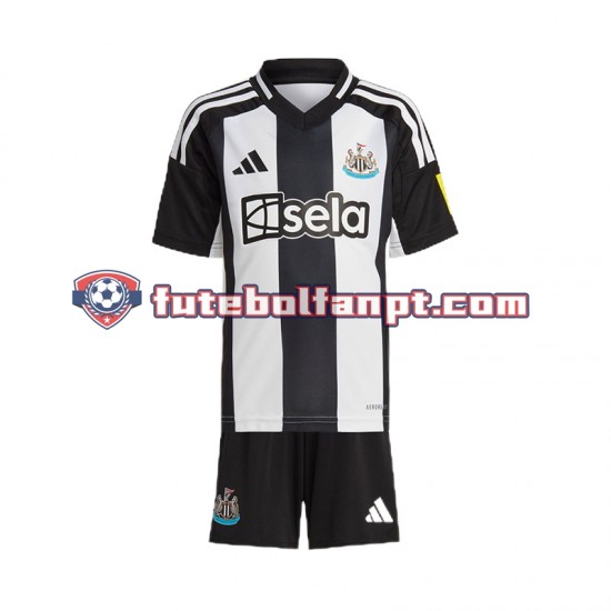 Camisola Principal Newcastle United Preto Época 2024/2025 Manga Curta ,Criança