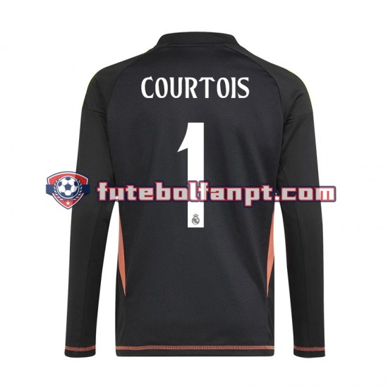 Camisola Alternativo Guarda-redes Real Madrid Thibaut Courtois 1 Época 2024/2025 Manga Curta ,Homem