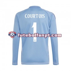 Camisola Principal Guarda-redes Real Madrid Azul Thibaut Courtois 1 Época 2024/2025 Manga Comprida ,Homem