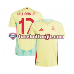 Camisola Alternativo Seleção Espanhola WILLIAMS JR 17 Euro 2024 Manga Curta ,Homem