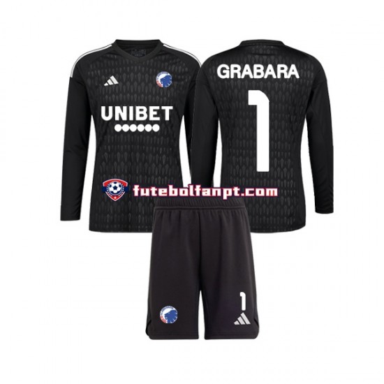 Camisola Alternativo Guarda-redes FC Copenhague GRABARA 1 Época 2023/2024 Manga Comprida ,Criança