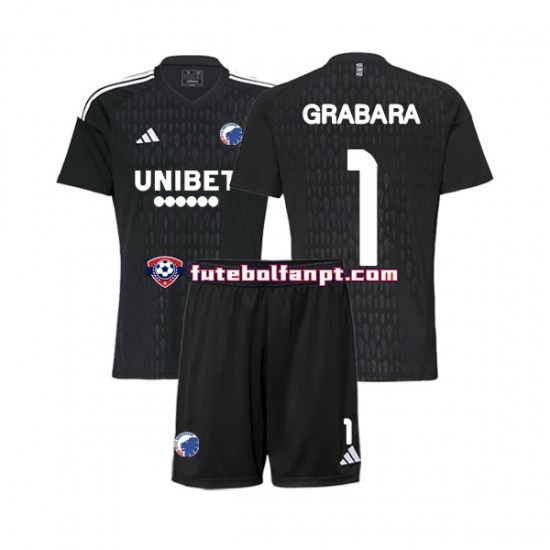 Camisola Alternativo Guarda-redes FC Copenhague GRABARA 1 Época 2023/2024 Manga Curta ,Criança