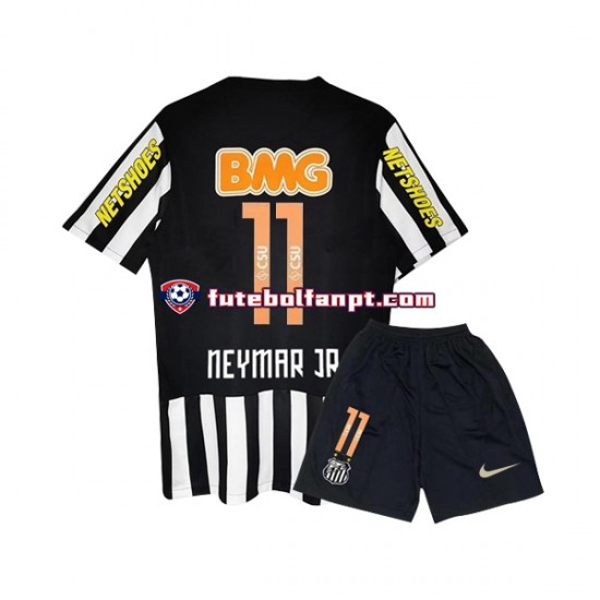 Camisola Alternativo Santos FC Neymar JR 11 Retro 2012 Manga Curta ,Criança