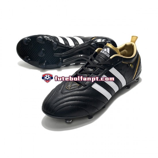 Branco Preto Adidas ADIPURE FG Chuteiras de futebol