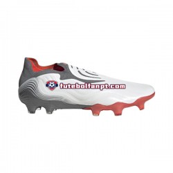 Vermelho Cinza Branco Adidas COPA SENSE FG White Gnist Chuteiras de futebol