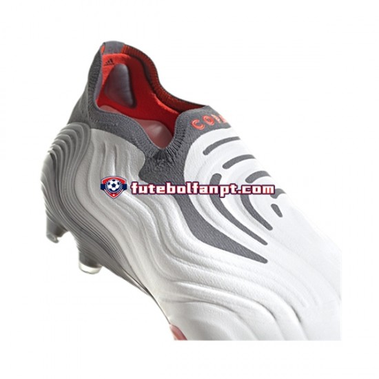 Vermelho Cinza Branco Adidas COPA SENSE FG White Gnist Chuteiras de futebol