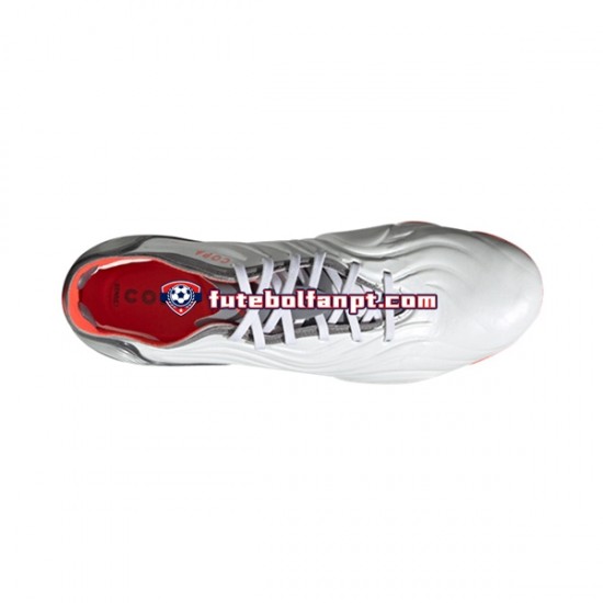 Vermelho Cinza Branco Adidas COPA SENSE.1 FG White Gnist Chuteiras de futebol