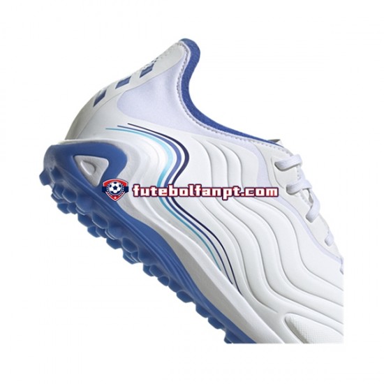 Azul Branco Adidas COPA SENSE.1 TF Diamond Edge Chuteiras de futebol