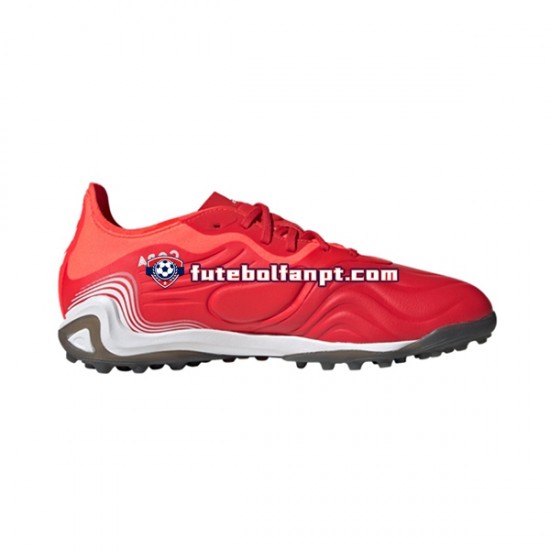 Vermelho Branco Adidas COPA SENSE.1 TF Meteorite Chuteiras de futebol