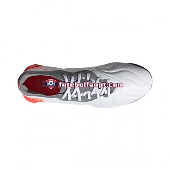 Vermelho Cinza Branco Adidas COPA SENSE.1 TF White Gnist Chuteiras de futebol