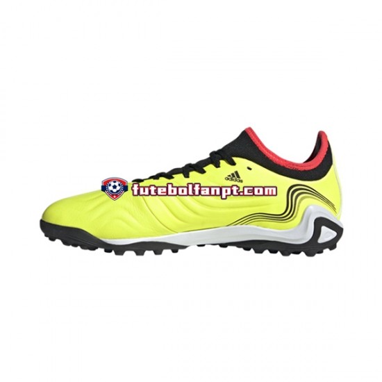 Amarelo Adidas COPA SENSE.3 TF Game Data Chuteiras de futebol