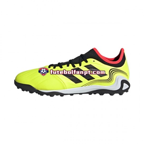 Amarelo Adidas COPA SENSE.3 TF Game Data Chuteiras de futebol