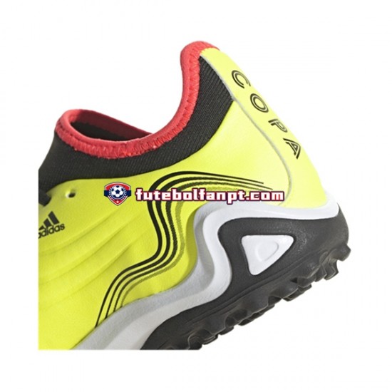 Amarelo Adidas COPA SENSE.3 TF Game Data Chuteiras de futebol