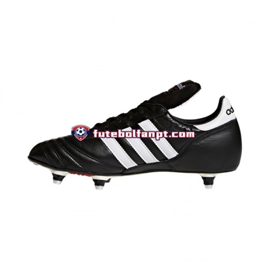 Branco Preto Adidas Classic World Cup SG Chuteiras de futebol