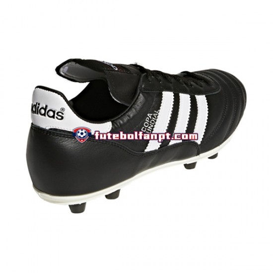 Branco Preto Adidas Copa Mundial FG Chuteiras de futebol