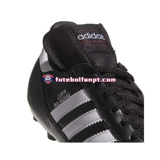 Branco Preto Adidas Copa Mundial FG Chuteiras de futebol