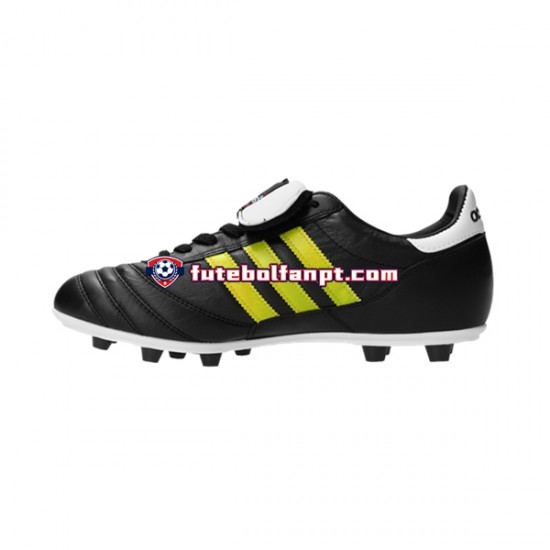 Amarelo Preto Adidas Copa Mundial FG Chuteiras de futebol