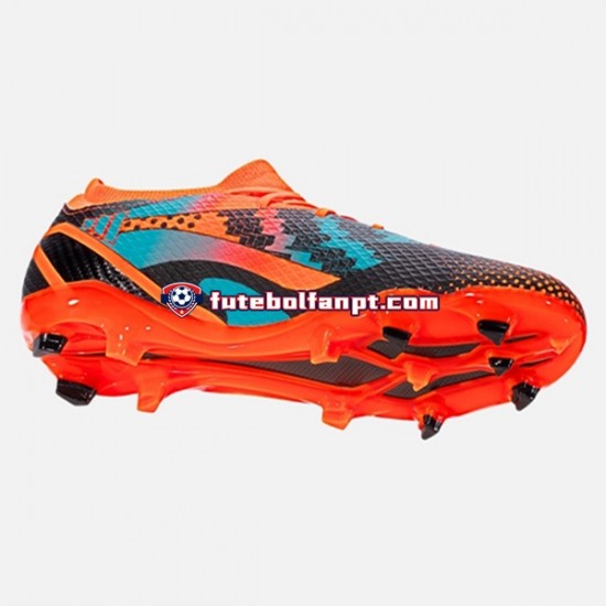 Laranja Azul Preto Adidas Messi X Speedportal.3 FG Chuteiras de futebol