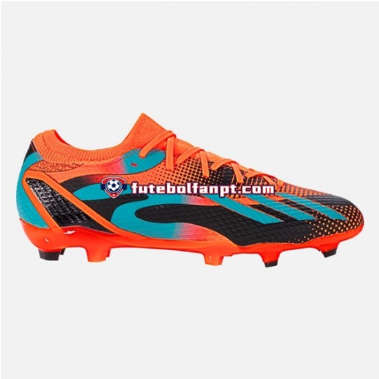 Laranja Azul Preto Adidas Messi X Speedportal.3 FG Chuteiras de futebol