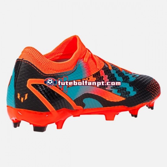 Laranja Azul Preto Adidas Messi X Speedportal.3 FG Chuteiras de futebol