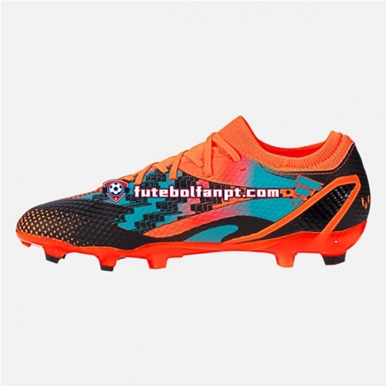 Laranja Azul Preto Adidas Messi X Speedportal.3 FG Chuteiras de futebol