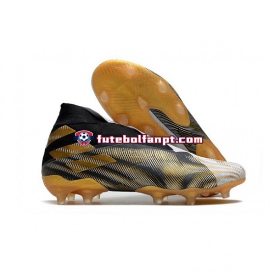 Amarelo Branco Preto Adidas Nemeziz9 FG d Chuteiras de futebol