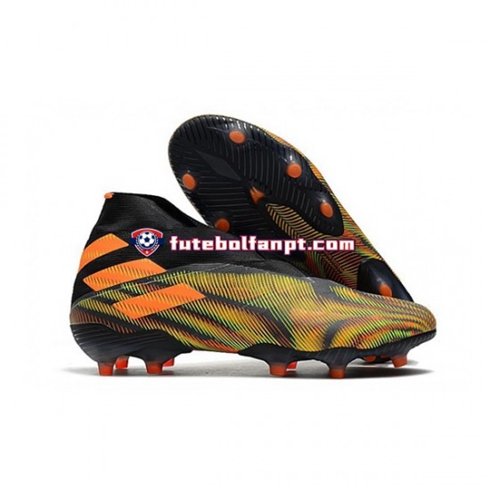 Laranja Verde Preto Adidas Nemeziz9 FG Chuteiras de futebol