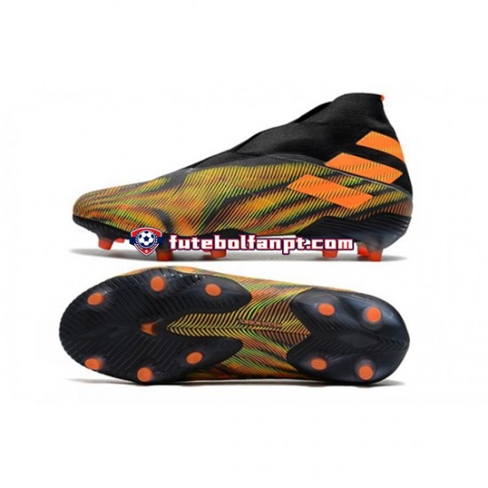 Laranja Verde Preto Adidas Nemeziz9 FG Chuteiras de futebol