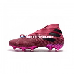 Rosa Preto Adidas Nemeziz9 FG Chuteiras de futebol