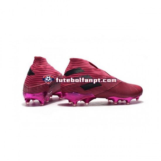 Rosa Preto Adidas Nemeziz9 FG Chuteiras de futebol