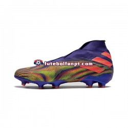 Roxo Rosa Verde Adidas Nemeziz9 FG Chuteiras de futebol